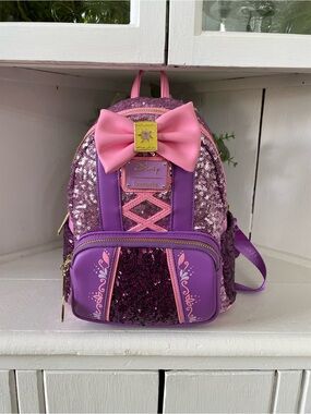 Rare Rapunzel sequin backpack